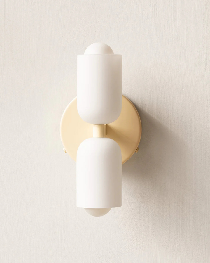 GlanzSphäre: Applique moderna – lampada a sfera in vetro doppio con luce calda, decorativa per camera da letto e soggiorno