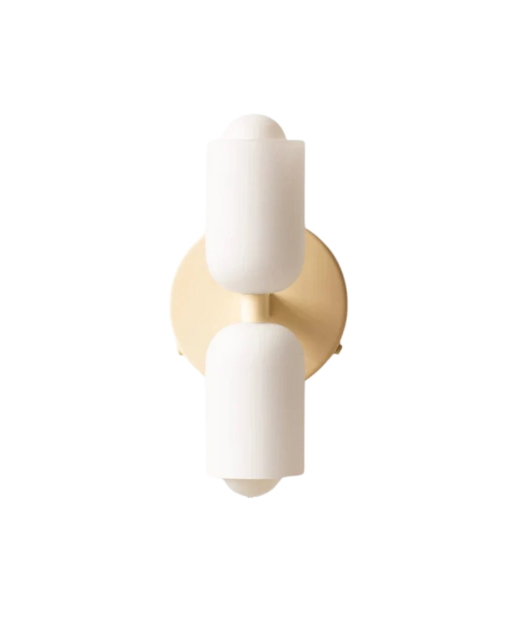 GlanzSphäre: Applique moderna – lampada a sfera in vetro doppio con luce calda, decorativa per camera da letto e soggiorno