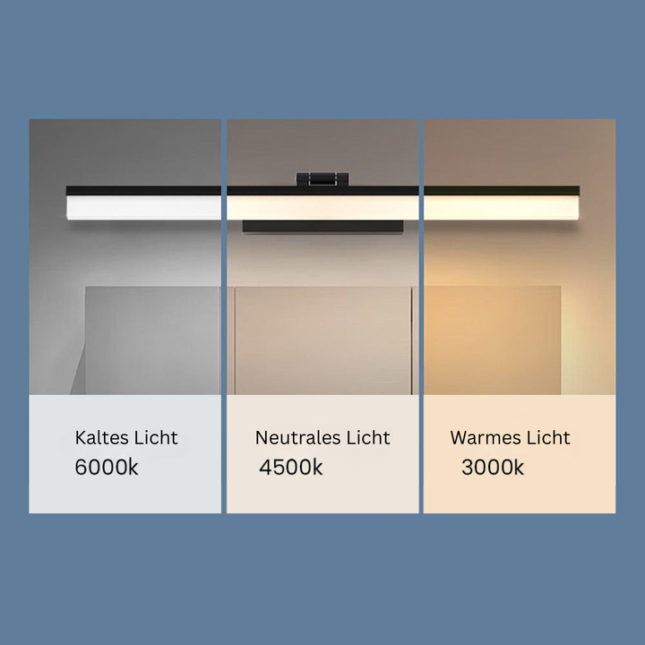 GlanzSpiegel: Applique LED minimalista – elegante ed energeticamente efficiente per il bagno