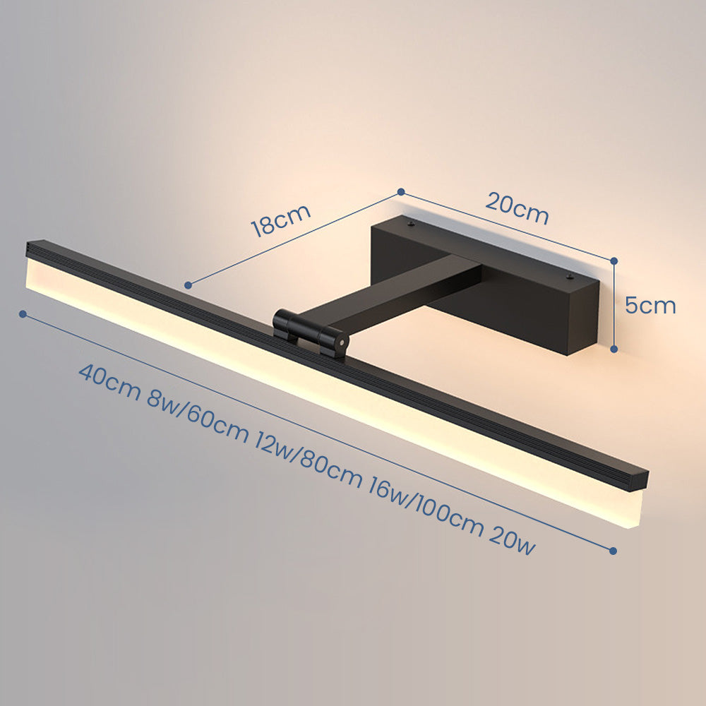 GlanzSpiegel: Applique LED minimalista – elegante ed energeticamente efficiente per il bagno