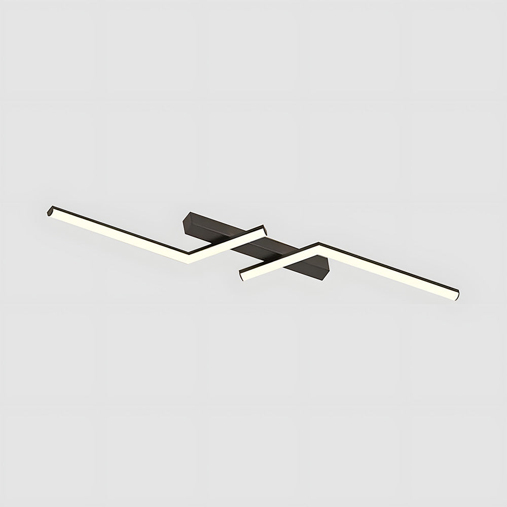 GlanzStreifen: Lampada da soffitto LED allungata semplice – decorativa ed efficiente dal punto di vista energetico per cucina e corridoio