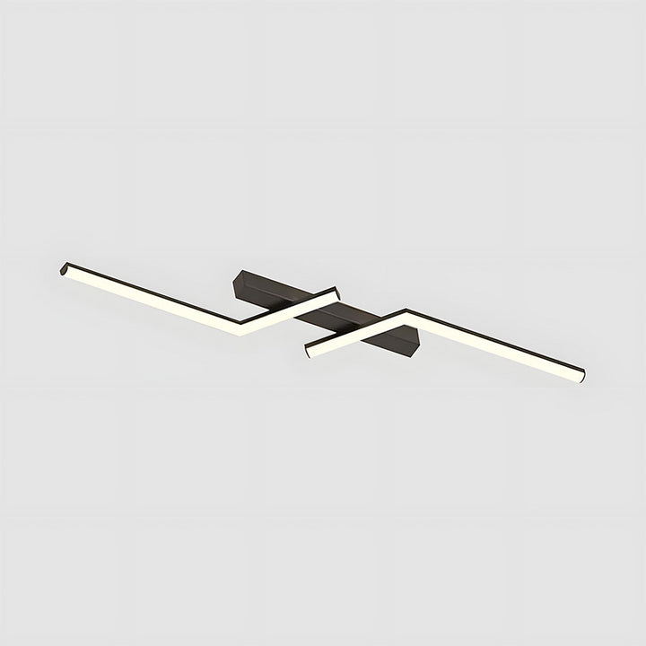 GlanzStreifen: Lampada da soffitto LED allungata semplice – decorativa ed efficiente dal punto di vista energetico per cucina e corridoio