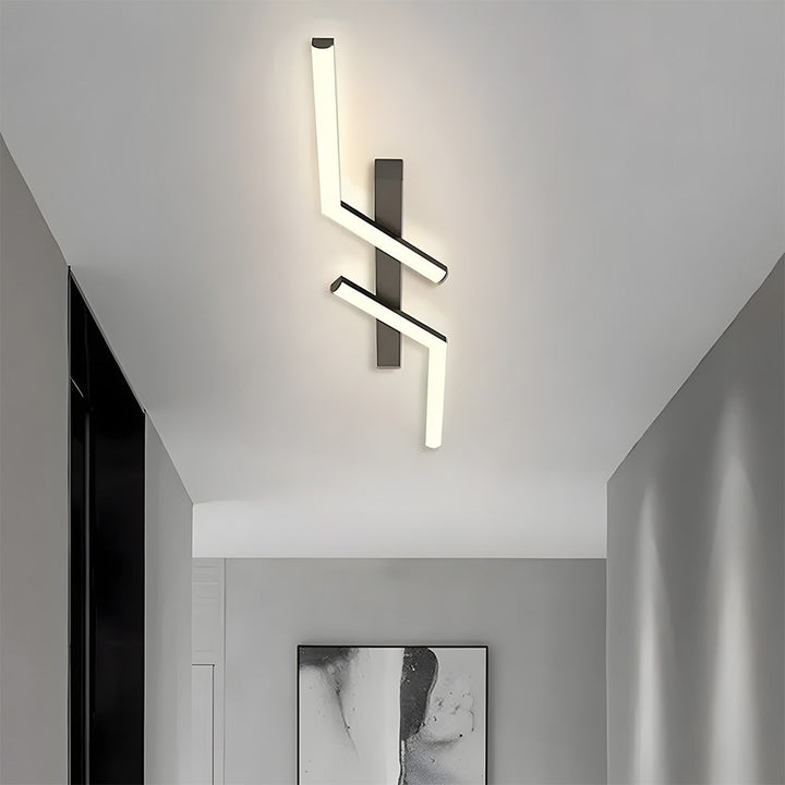 GlanzStreifen: Lampada da soffitto LED allungata semplice – decorativa ed efficiente dal punto di vista energetico per cucina e corridoio