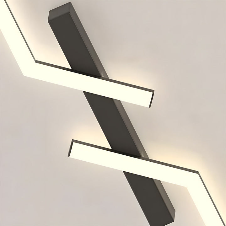 GlanzStreifen: Lampada da soffitto LED allungata semplice – decorativa ed efficiente dal punto di vista energetico per cucina e corridoio