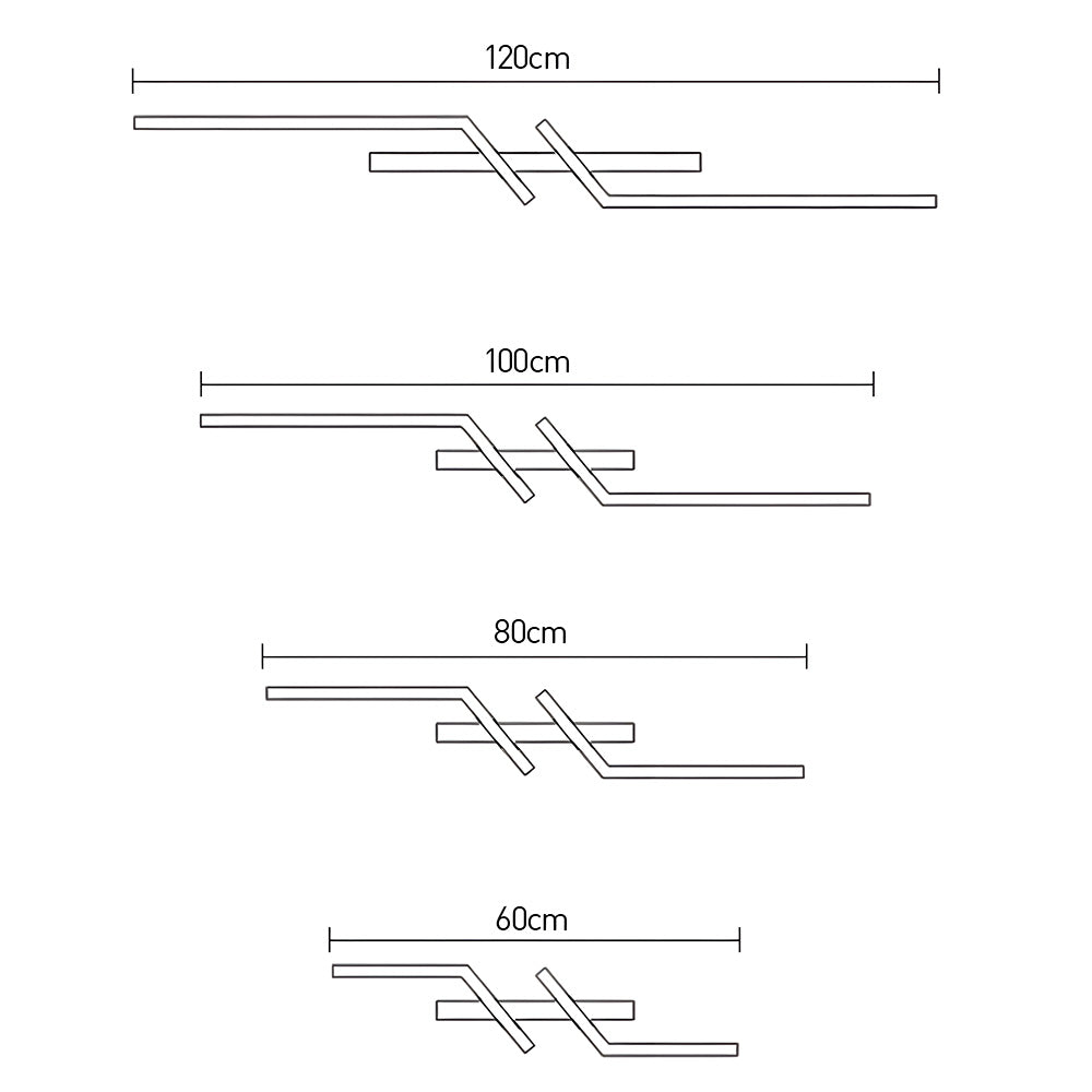 GlanzStreifen: Lampada da soffitto LED allungata semplice – decorativa ed efficiente dal punto di vista energetico per cucina e corridoio
