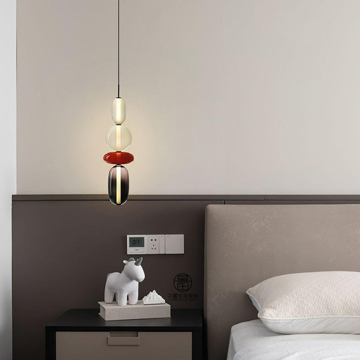 GlasColora: Lampada a Sospensione Colorata in Vetro – Lampada Moderna per Soggiorno e Sala da Pranzo