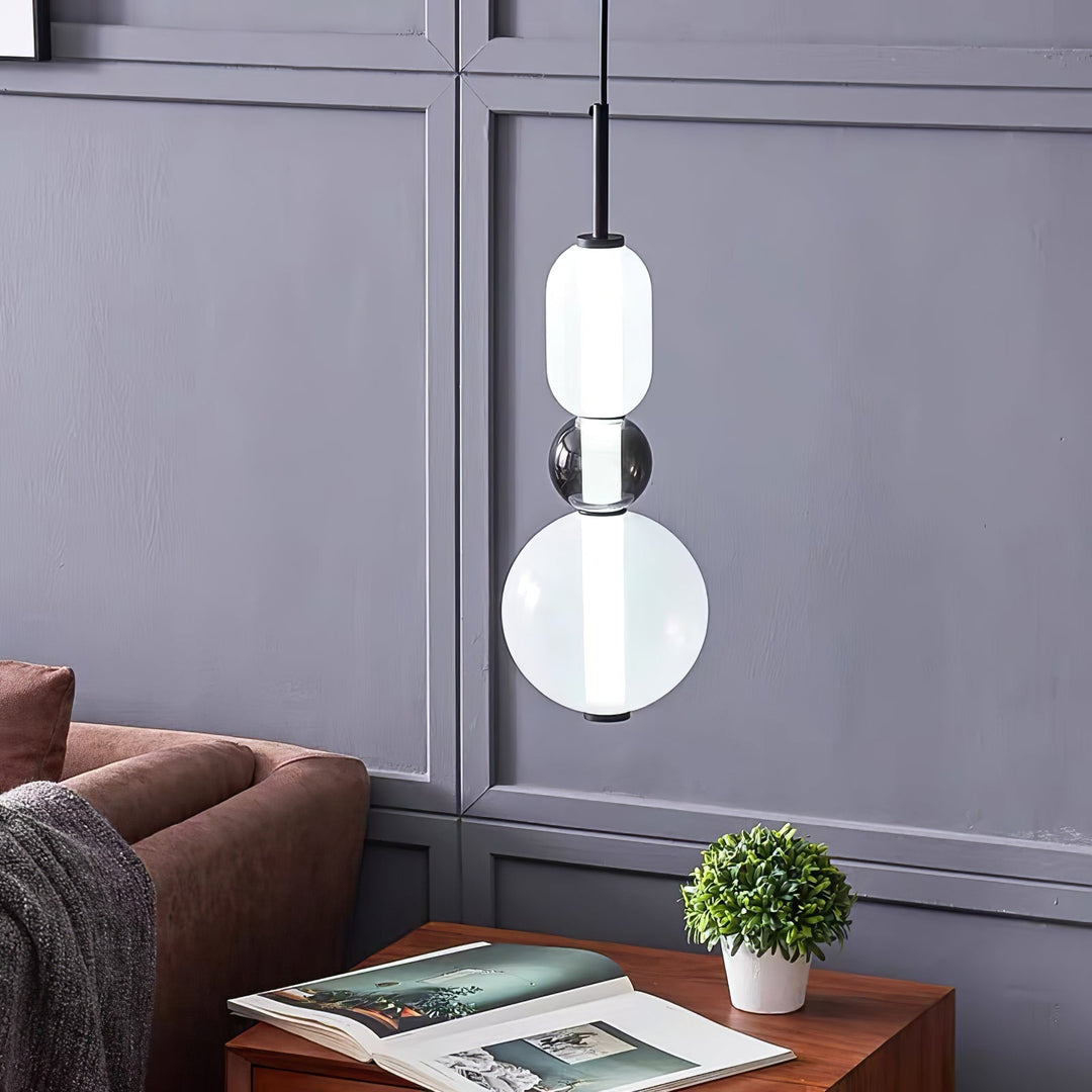 GlasColora: Lampada a Sospensione Colorata in Vetro – Lampada Moderna per Soggiorno e Sala da Pranzo