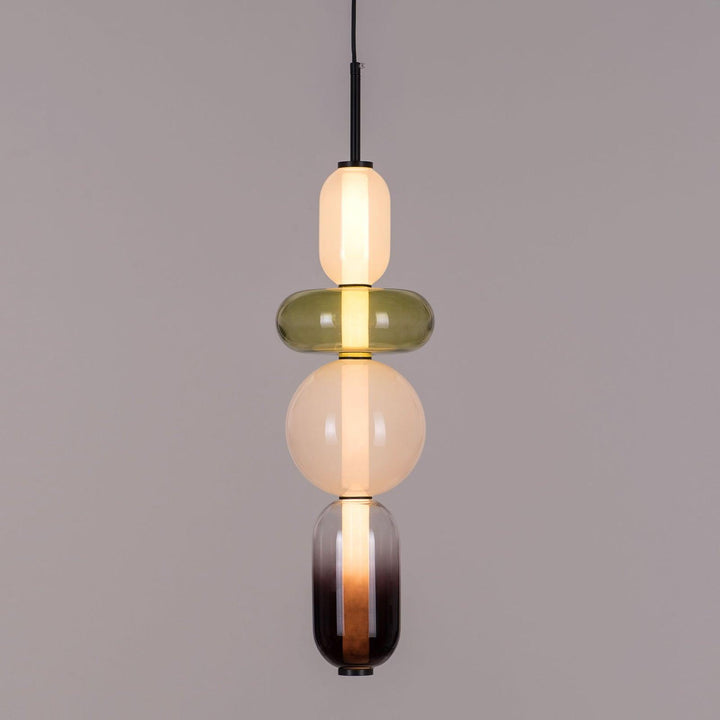 GlasColora: Lampada a Sospensione Colorata in Vetro – Lampada Moderna per Soggiorno e Sala da Pranzo