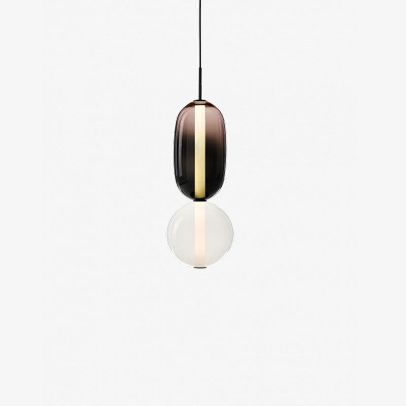 GlasColora: Lampada a Sospensione Colorata in Vetro – Lampada Moderna per Soggiorno e Sala da Pranzo