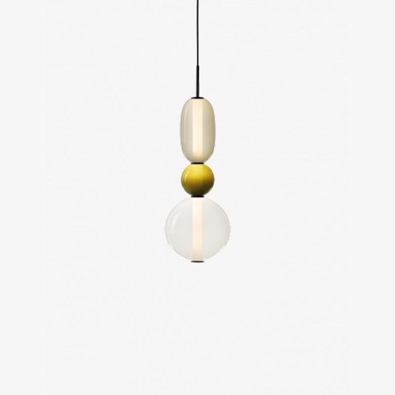 GlasColora: Lampada a Sospensione Colorata in Vetro – Lampada Moderna per Soggiorno e Sala da Pranzo