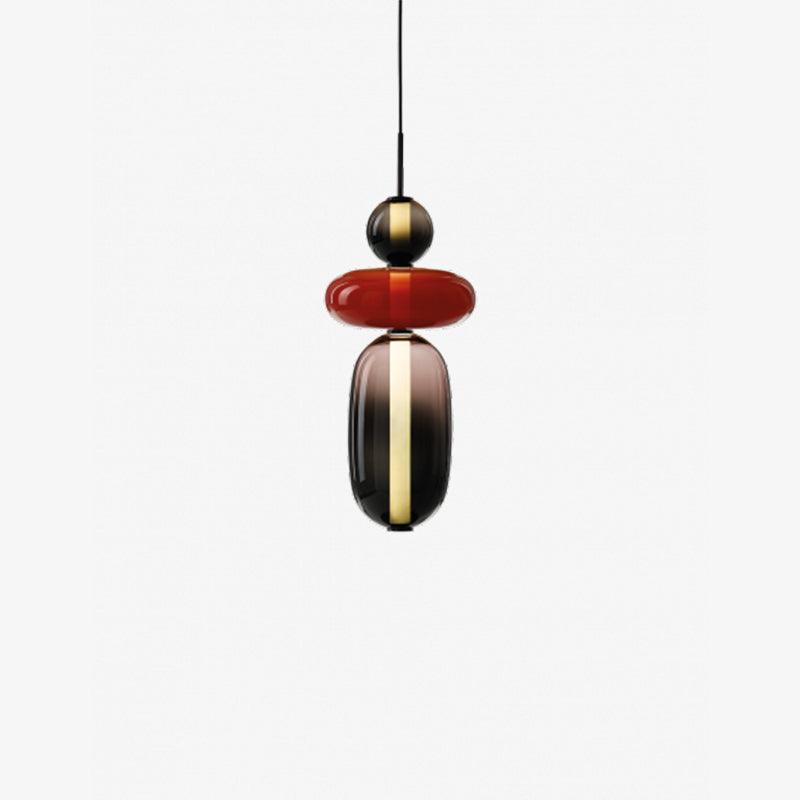 GlasColora: Lampada a Sospensione Colorata in Vetro – Lampada Moderna per Soggiorno e Sala da Pranzo