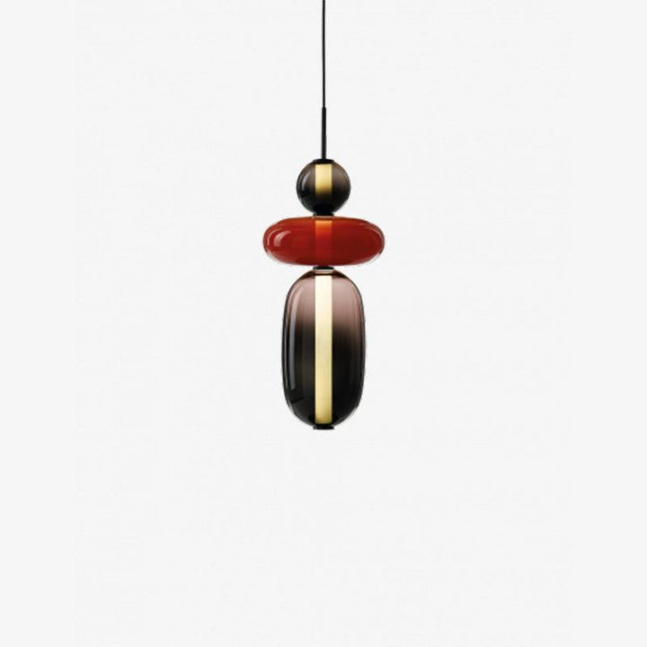 GlasColora: Lampada a Sospensione Colorata in Vetro – Lampada Moderna per Soggiorno e Sala da Pranzo