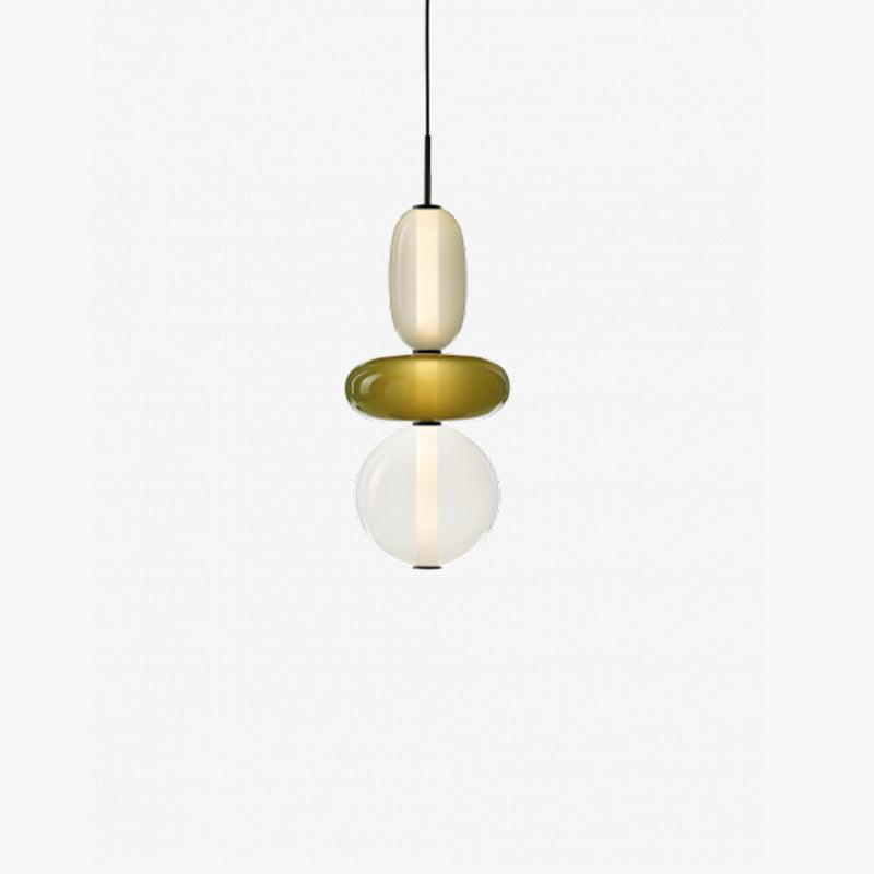 GlasColora: Lampada a Sospensione Colorata in Vetro – Lampada Moderna per Soggiorno e Sala da Pranzo