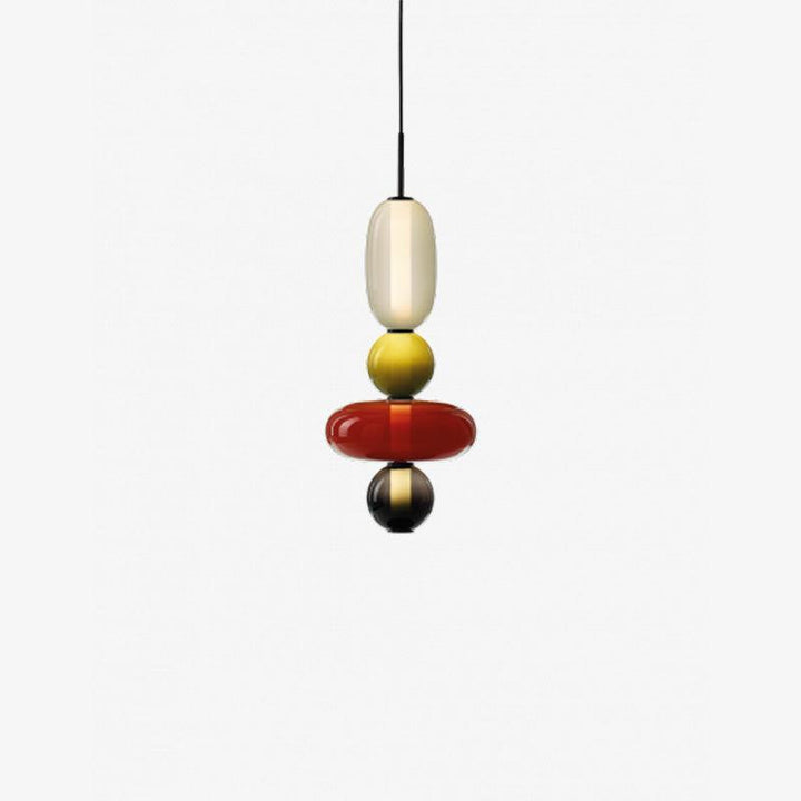 GlasColora: Lampada a Sospensione Colorata in Vetro – Lampada Moderna per Soggiorno e Sala da Pranzo