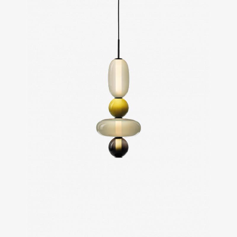 GlasColora: Lampada a Sospensione Colorata in Vetro – Lampada Moderna per Soggiorno e Sala da Pranzo