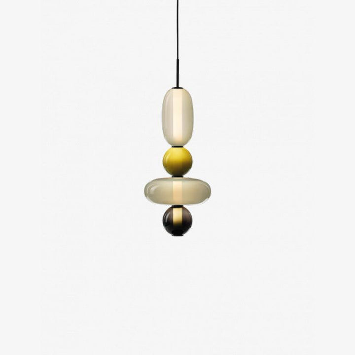 GlasColora: Lampada a Sospensione Colorata in Vetro – Lampada Moderna per Soggiorno e Sala da Pranzo