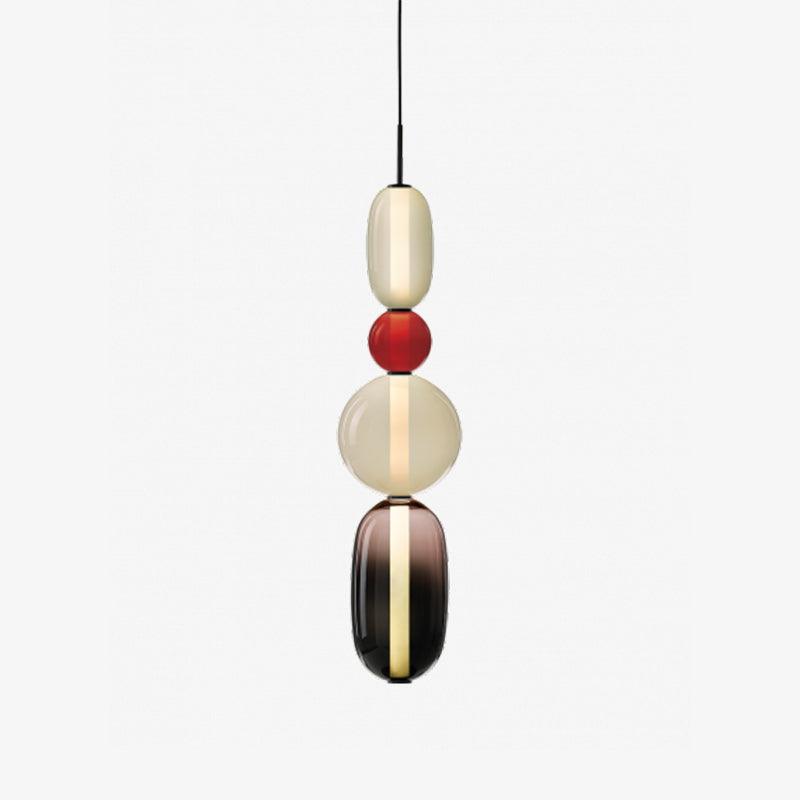 GlasColora: Lampada a Sospensione Colorata in Vetro – Lampada Moderna per Soggiorno e Sala da Pranzo