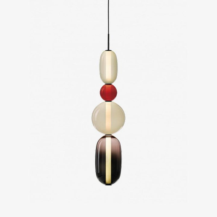 GlasColora: Lampada a Sospensione Colorata in Vetro – Lampada Moderna per Soggiorno e Sala da Pranzo