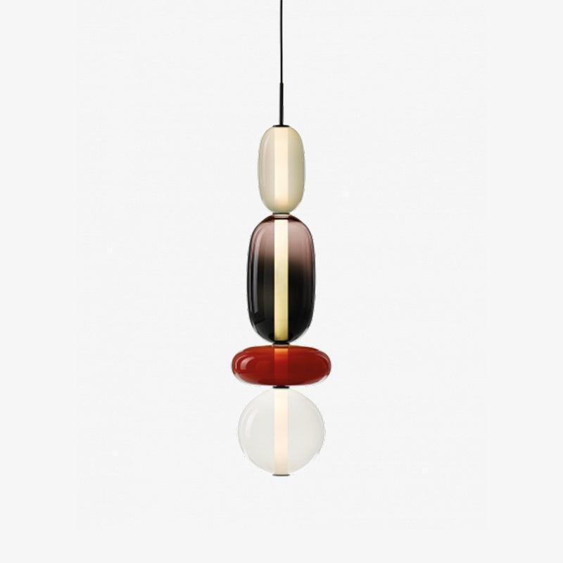 GlasColora: Lampada a Sospensione Colorata in Vetro – Lampada Moderna per Soggiorno e Sala da Pranzo