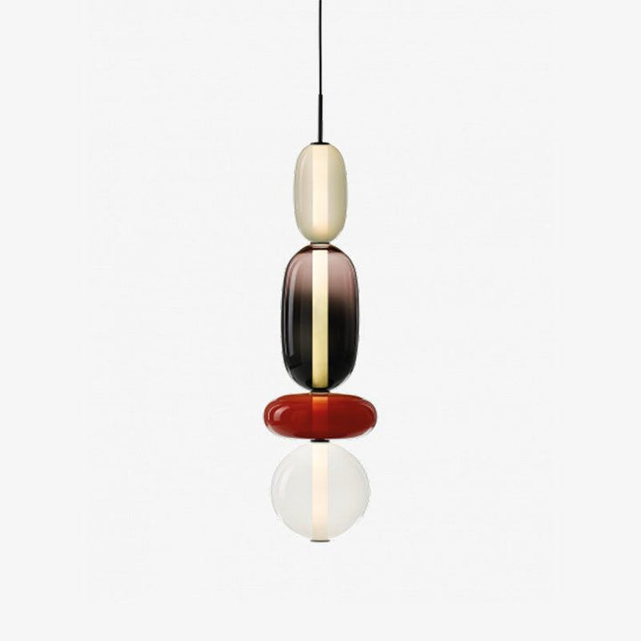 GlasColora: Lampada a Sospensione Colorata in Vetro – Lampada Moderna per Soggiorno e Sala da Pranzo