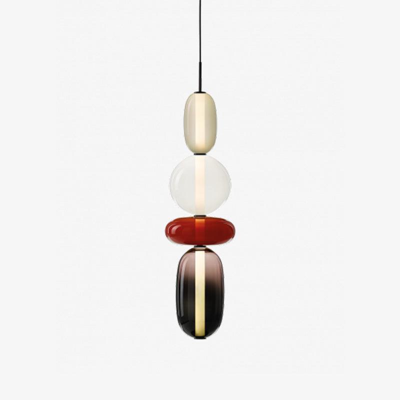 GlasColora: Lampada a Sospensione Colorata in Vetro – Lampada Moderna per Soggiorno e Sala da Pranzo