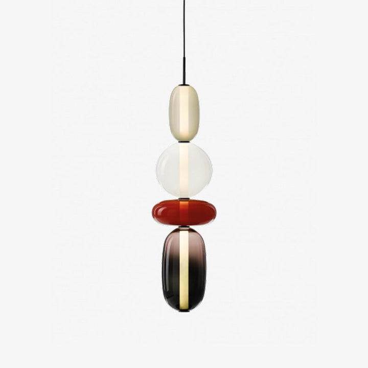 GlasColora: Lampada a Sospensione Colorata in Vetro – Lampada Moderna per Soggiorno e Sala da Pranzo
