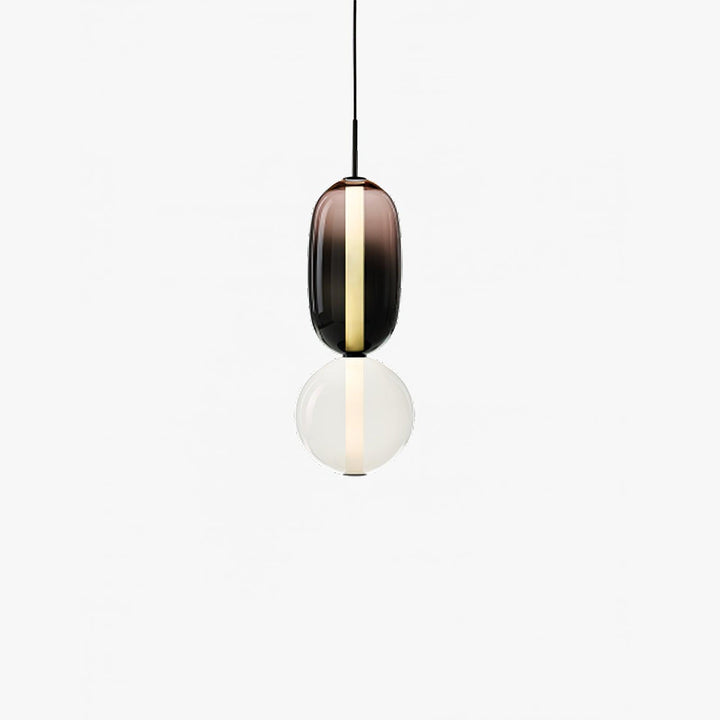 GlasColora: Lampada a Sospensione Colorata in Vetro – Lampada Moderna per Soggiorno e Sala da Pranzo