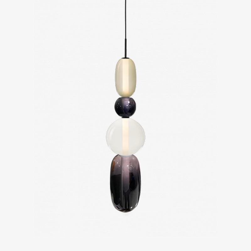 GlasColora: Lampada a Sospensione Colorata in Vetro – Lampada Moderna per Soggiorno e Sala da Pranzo