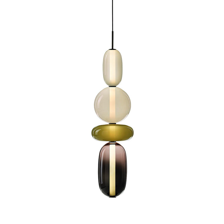 GlasColora: Lampada a Sospensione Colorata in Vetro – Lampada Moderna per Soggiorno e Sala da Pranzo