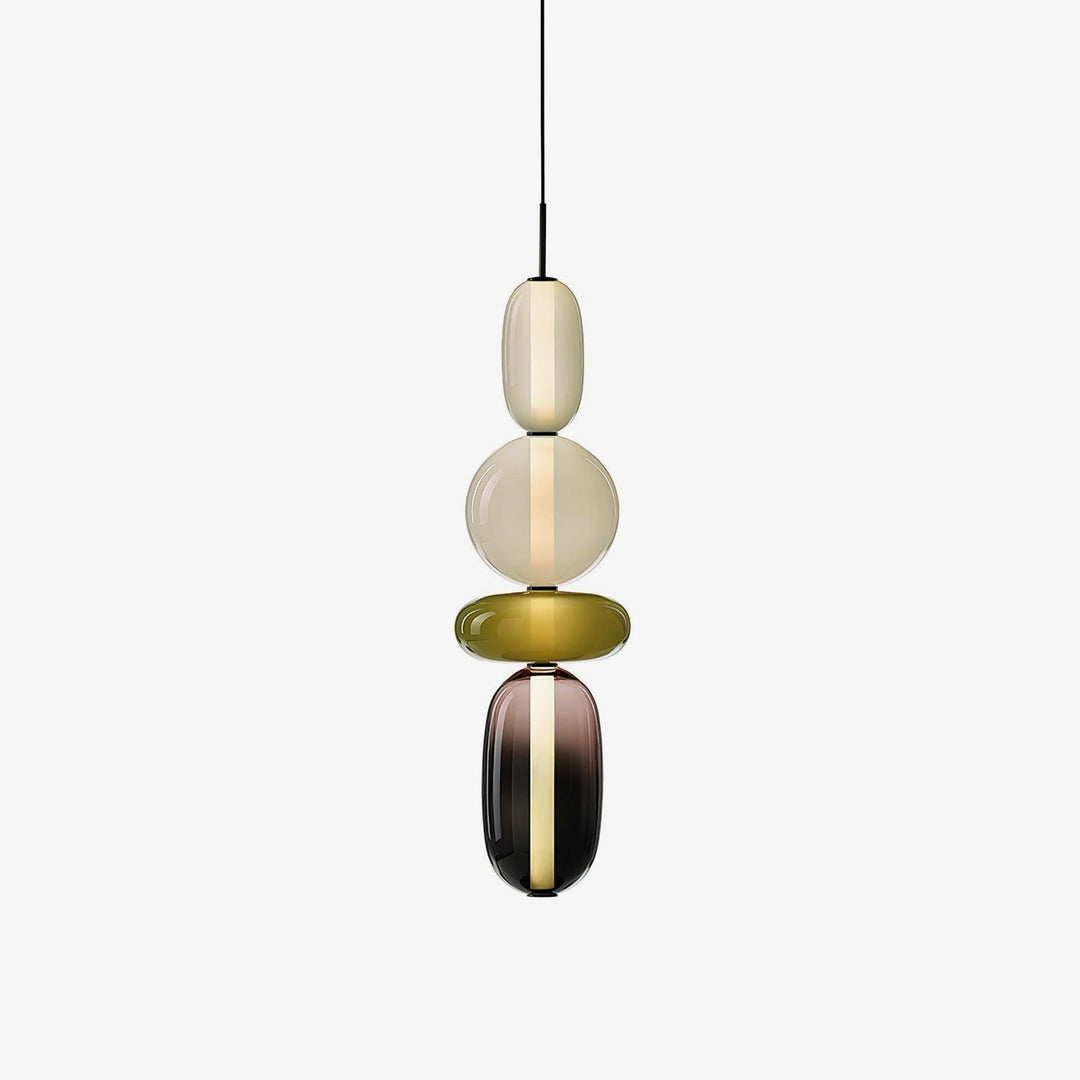 GlasColora: Lampada a Sospensione Colorata in Vetro – Lampada Moderna per Soggiorno e Sala da Pranzo