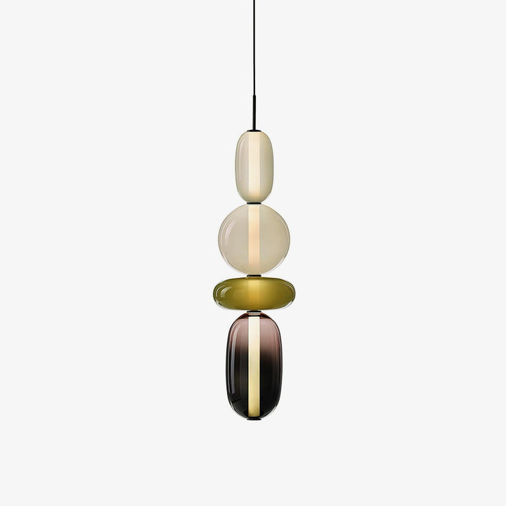 GlasColora: Lampada a Sospensione Colorata in Vetro – Lampada Moderna per Soggiorno e Sala da Pranzo