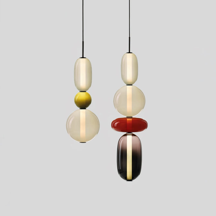 GlasColora: Lampada a Sospensione Colorata in Vetro – Lampada Moderna per Soggiorno e Sala da Pranzo