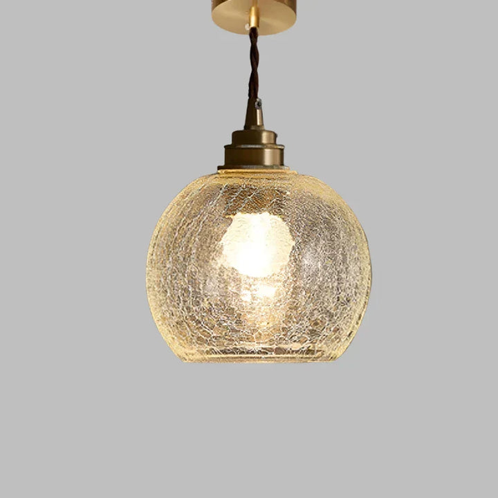 GlasLux: Lampada a sospensione in vetro cristallo – Elegante lampada a sospensione per sala da pranzo e soggiorno