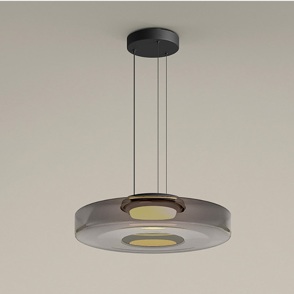 GlasMeister: Lampada a sospensione in vetro Bauhaus – Elegante lampada da appendere per soggiorno e sala da pranzo