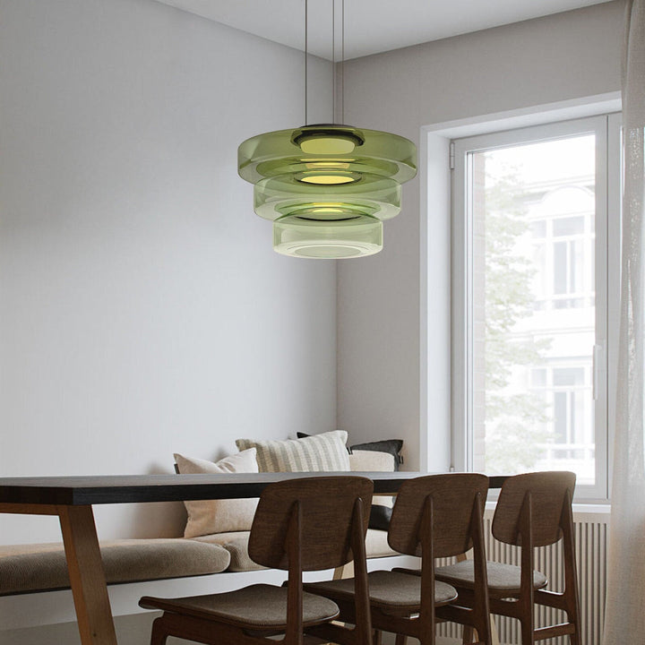 GlasMeister: Lampada a sospensione in vetro Bauhaus – Elegante lampada da appendere per soggiorno e sala da pranzo