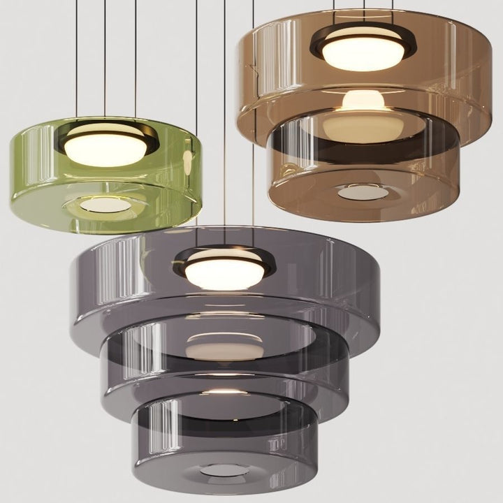 GlasMeister: Lampada a sospensione in vetro Bauhaus – Elegante lampada da appendere per soggiorno e sala da pranzo