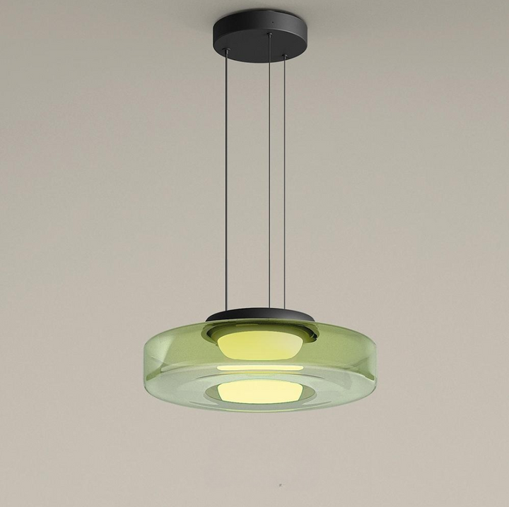 GlasMeister: Lampada a sospensione in vetro Bauhaus – Elegante lampada da appendere per soggiorno e sala da pranzo