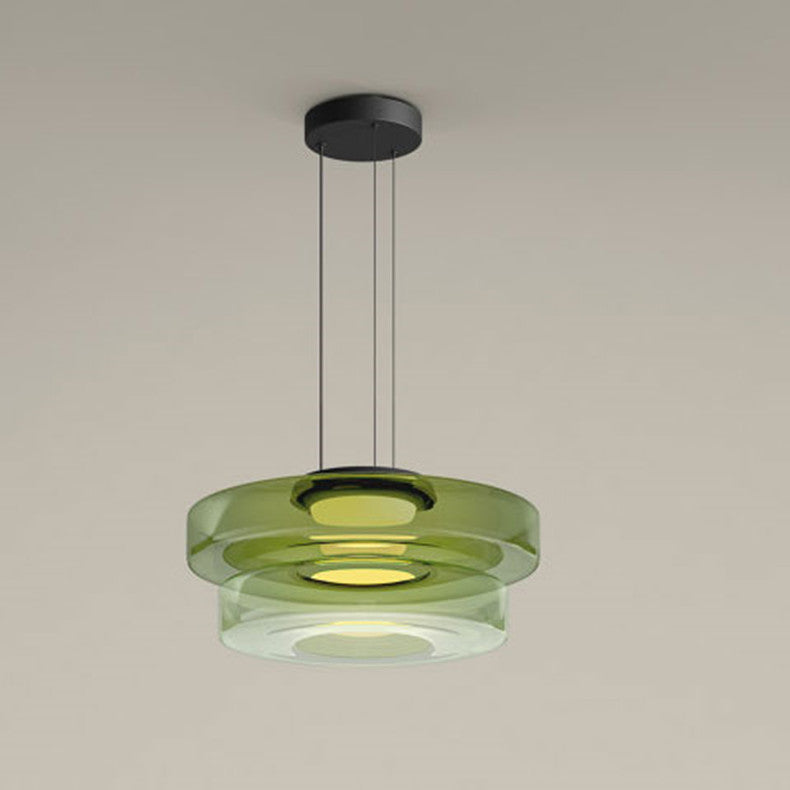 GlasMeister: Lampada a sospensione in vetro Bauhaus – Elegante lampada da appendere per soggiorno e sala da pranzo