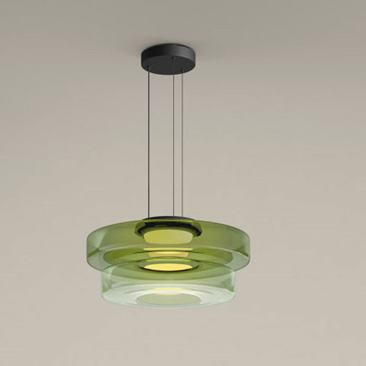 GlasMeister: Lampada a sospensione in vetro Bauhaus – Elegante lampada da appendere per soggiorno e sala da pranzo