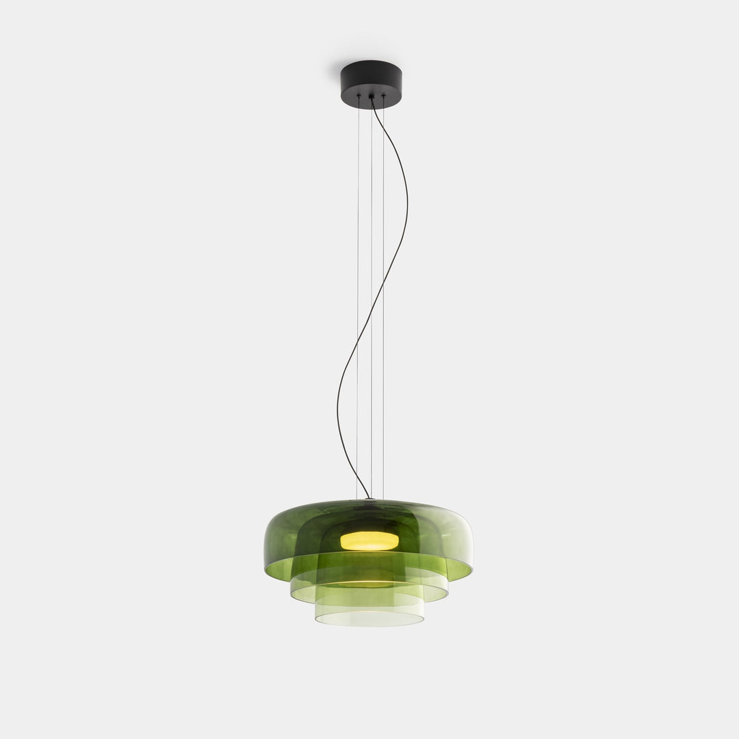 GlasNord: Lampada a sospensione in vetro scandinava – Lampada moderna per sala da pranzo e cucina