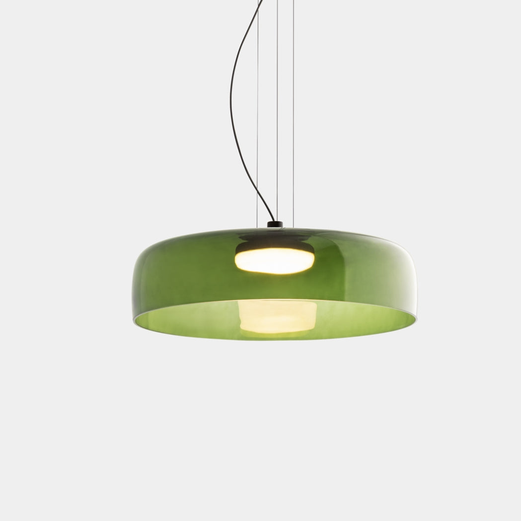 GlasNord: Lampada a sospensione in vetro scandinava – Lampada moderna per sala da pranzo e cucina