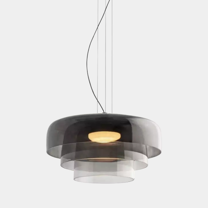GlasNord: Lampada a sospensione in vetro scandinava – Lampada moderna per sala da pranzo e cucina