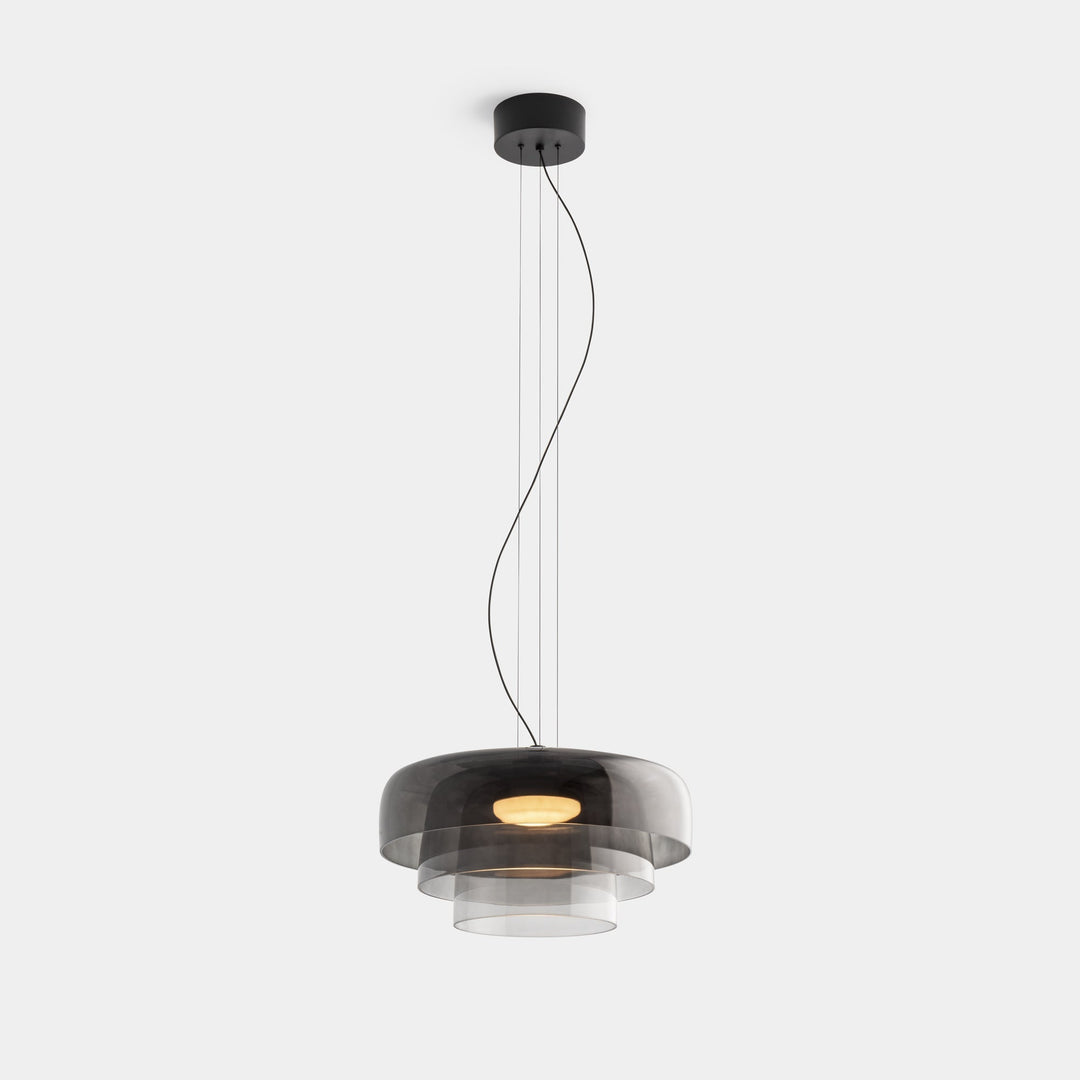 GlasNord: Lampada a sospensione in vetro scandinava – Lampada moderna per sala da pranzo e cucina
