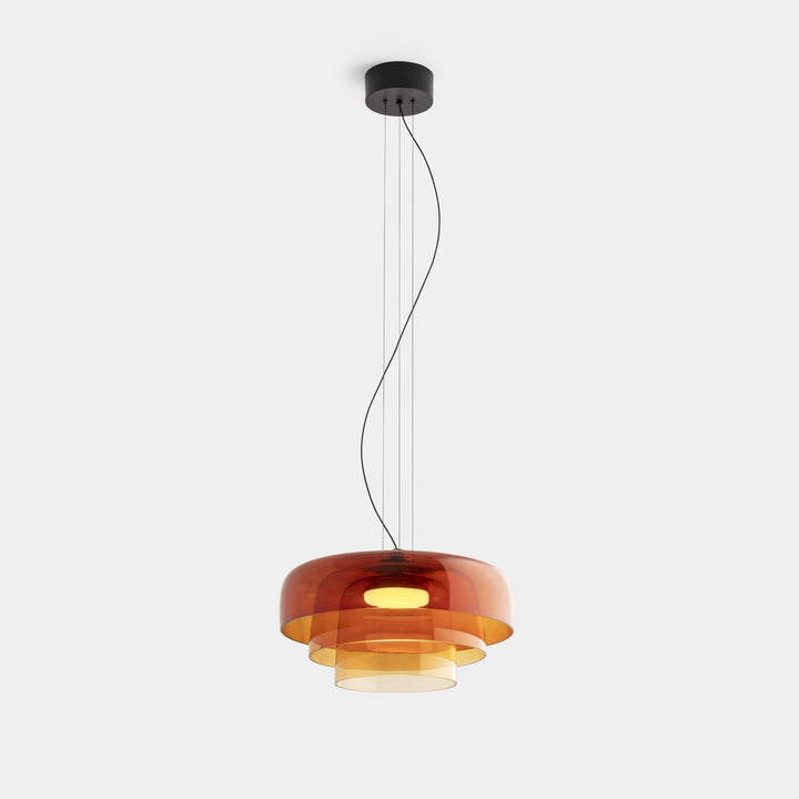 GlasNord: Lampada a sospensione in vetro scandinava – Lampada moderna per sala da pranzo e cucina