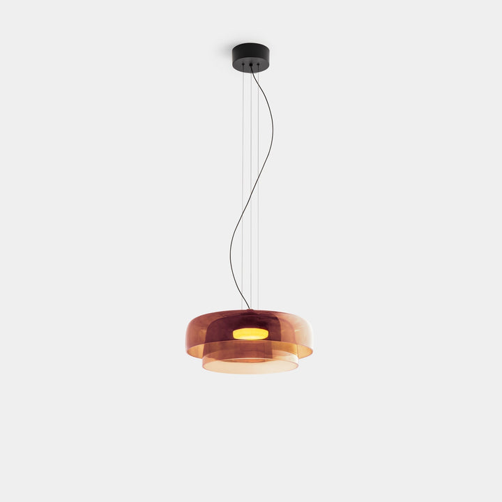 GlasNord: Lampada a sospensione in vetro scandinava – Lampada moderna per sala da pranzo e cucina