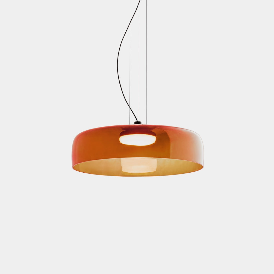 GlasNord: Lampada a sospensione in vetro scandinava – Lampada moderna per sala da pranzo e cucina