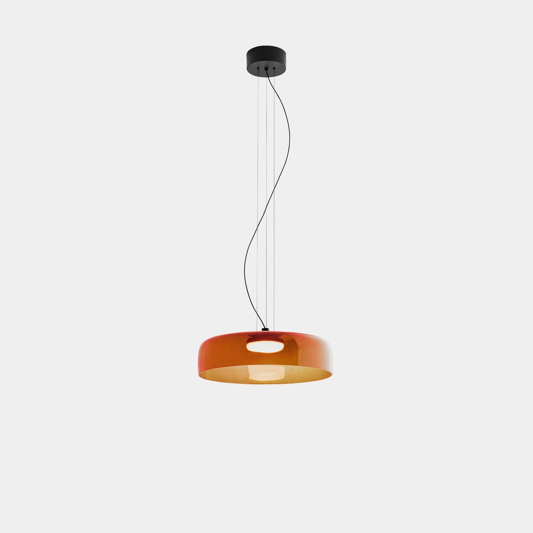 GlasNord: Lampada a sospensione in vetro scandinava – Lampada moderna per sala da pranzo e cucina