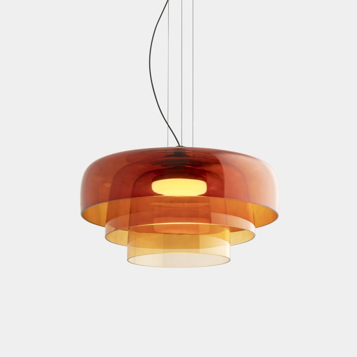 GlasNord: Lampada a sospensione in vetro scandinava – Lampada moderna per sala da pranzo e cucina