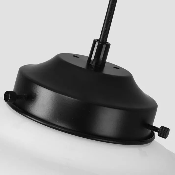 Glasyn: Lampada a sospensione in vetro opalino geometrico – Lampada moderna per sala da pranzo e cucina