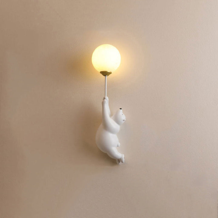 GlowBuddy: Applique LED con Orso &amp; Pallone in design 3D e luce notturna bianca calda – per camerette e aree gioco